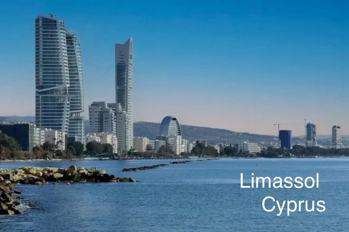 Limassol coastline and city skyline